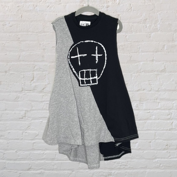 Nununu Skull Colour Block Swing Dress - Picture 1 of 1